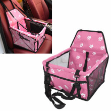 Cage de transport pour animal de compagnie au motif patte d'ours rose 22,5 oz
