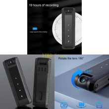 K32C Portable Wearable Body Camera 1080P Video Recorder With 32GB Card For Cycling And Travel for Cycling, Walking,Pet