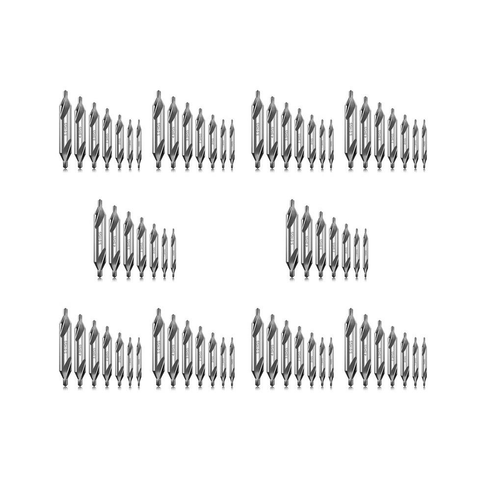 70 Pcs Center Drill Bits Set 60-Degree Angle Center Drill Bits Kit Countersink Tools For Lathe Metalworking 6033976816447