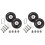 2set Suitcase Luggage Wheel Replacement Kit Rubber Universal Wheels Swivel Caster BearingTool 1