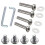 2set Suitcase Luggage Wheel Replacement Kit Rubber Universal Wheels Swivel Caster BearingTool 4