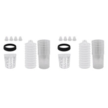 2Set 600CC Tinta Descartável Copo Spray Copo Tinta Tanque de Mistura Tipo H/O Pulverizador Descartável Rápido Copo