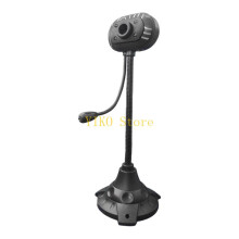 K32C Mini USB Webcam High 360 Degree Rotating Camera with Builts In Microphones for PC and Notebook