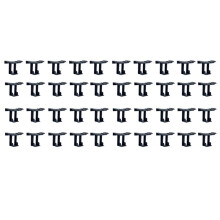 40PCS Photovoltaic Panel Drainage Buckle Surface Plate Solar Panel Water Drain Clip for Solar Panel Draining Black 30mm