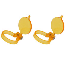 2PCS Yellow Filter for LED Light Lamp Dental Loupes Useful Lab Illumination Optical Binocular Magnifier Accessories
