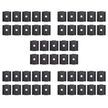 50 x Centre Clamp PV Solar Panels, Black, Module Clamp for All Frame Heights, Solar Panels Bracket for Solar Panels Roof