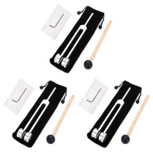 3X 128 Hz Stimmgabel Gewichtete Bio-Akustische Stimmgabel für Die Therapie 128 Hz Akustische Schieber-Stimmgabel