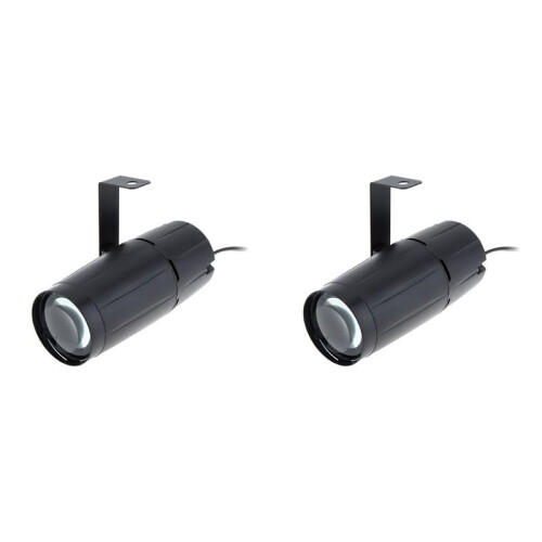 2X LED Light  Pinspot Lighting Spotlight Super Bright Lamp Mirror Balls Party Disco Stage Effect Projector D EU Plug