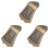 3X Bronze Metal Triangle Mandolin Tailpiece Parts for 8 String Arched Top Mandoline Replacement 1