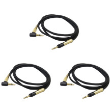 3X Cable de Audio de Repuesto Auriculares para HD518 HD558 HD598 HD595 HD559 HD569 HD579 HD599 (Sin Micrófono)