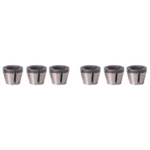 6 Peças de Alta PrecisãO 6mm 6,35mm 8mm Roteador Pinça Mandril Adaptador para Máquina de Aparar Gravura