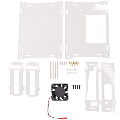 2X for Jetson  B01 A02 2GB Acrylic Case Development Board Universal Protective Shell with Cooling Fan 1