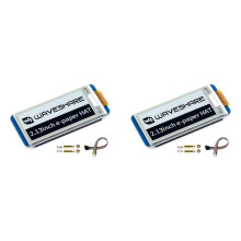 2X Waveshare 2,13 Inch E-Ink Display HAT, Zwart, Wit Tweekleurig 250X122 Pixel E-Paper Scherm LCD voor Raspberry Pi 4B/3B+/3B/2B/Zero