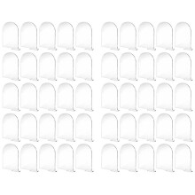 50 Sets 4 x 6 Inch Helder Acryl Bord met Standaard  Gebogen Ronde Bovenblad Boog Tafelnummers voor Bruiloft