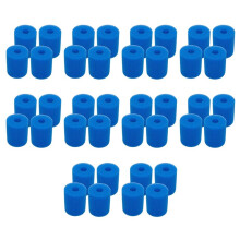 Esponja de Cartucho de Filtro de Piscina de 40 Pacotes para Ferramenta de Limpeza de Banheira de Hidromassagem Lavável e Reutilizável Tipo H para