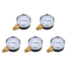 5X Misuratore di Pressione - 0 - 30 Psi 0 - 2 Bar Misuratore del Contatore  Contatore Metri Manometro Idraulico Gage A Doppia Scala Nero