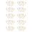 60Pcs Real Bone Material Acoustic Guitar Bridge Pins with Pearl Shell Dot 1