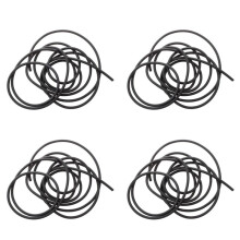 4X Tubing Exercise Rubber Resistance Band Catapult Dub Slingshot Elastic, Black 2.5M