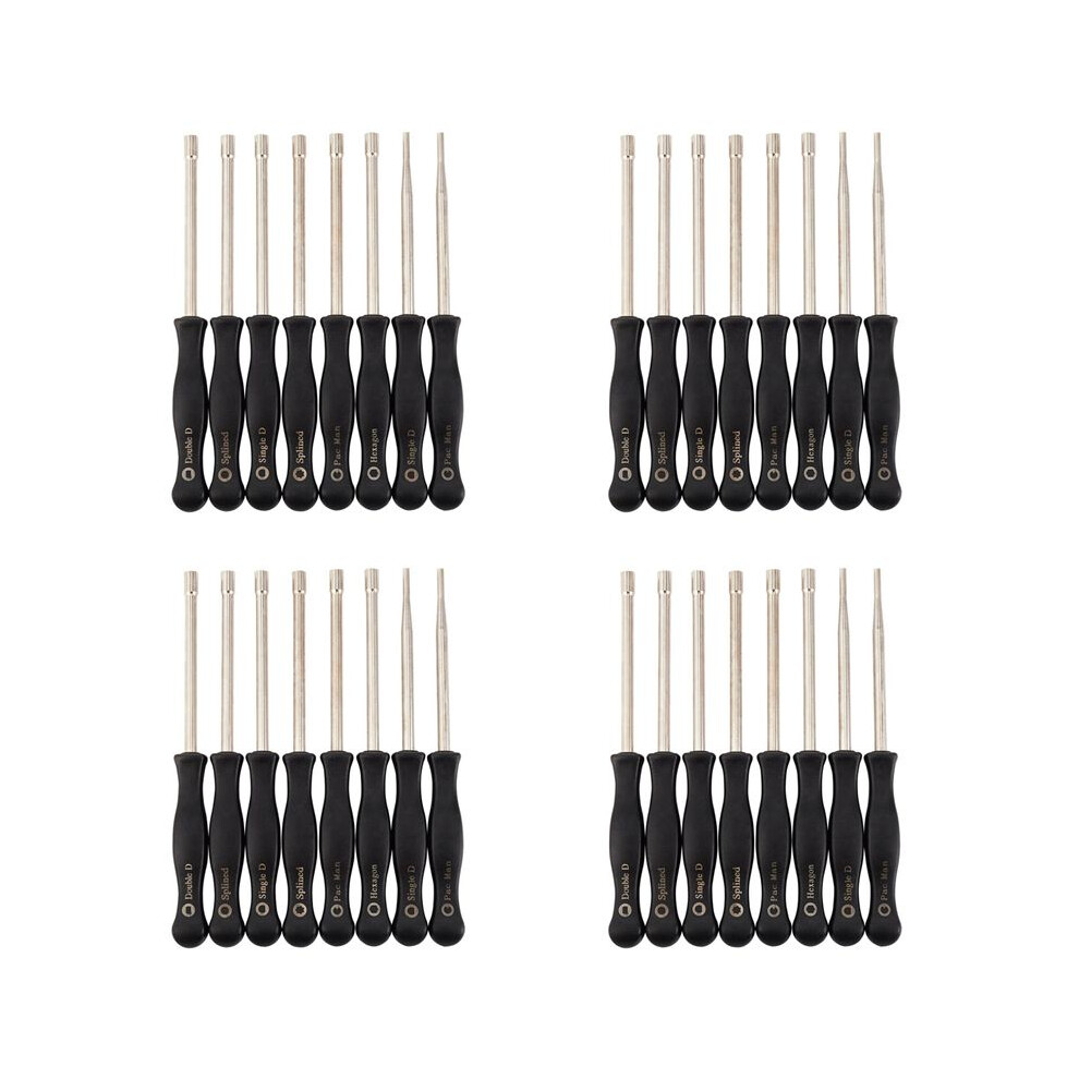 32 Pcs Screwdriver Carburetor Adjustment Tool Single D Double D Hexagon Hex Socket Kit Set 6031497479578