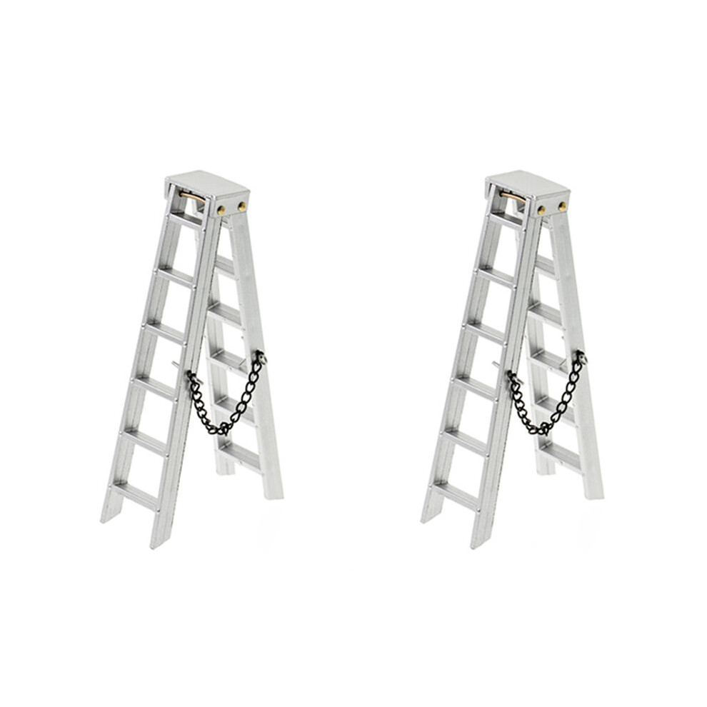 2X 1/10 Scale Accessories Folding Ladder For 1:10 Rc Crawler Car Trx4 Axial Scx10 Axi03007 ,100Mm 6032126185181