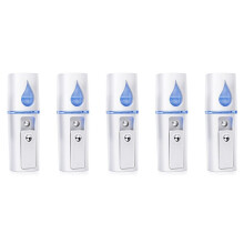 5X Draagbare  Facial   Facial Steamer Verneveling Wimper Extensions met Spiegel Wit