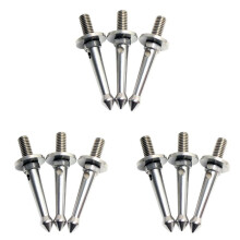 9 Piezas Puntas de Pie de Trípode de Acero Inoxidable de 3/8 Pulgadas para Picos de Terreno Más Suaves Y Sueltos para / / Siri /