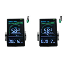 2X M6C Electric Bike LCD Display Meter 24V-60V E Scooter LCD Panel Color Screen with USB (5PIN)
