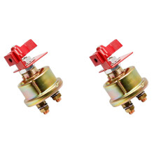 2X Universal Forklift Excavator-Marine Battery Disconnect  with Lock Bracket Power Cut Off Battery  Metal