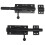 2X Heavy Duty Slide Bolt Gate  with A Padlock,Horizontal Bolt  Floor  Hardware and Lockable(Black,6 Inch) 2