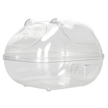 Große transparente Hamster-Badekiste 14,51010 cm, auslaufsicher, Cartoon-Stil