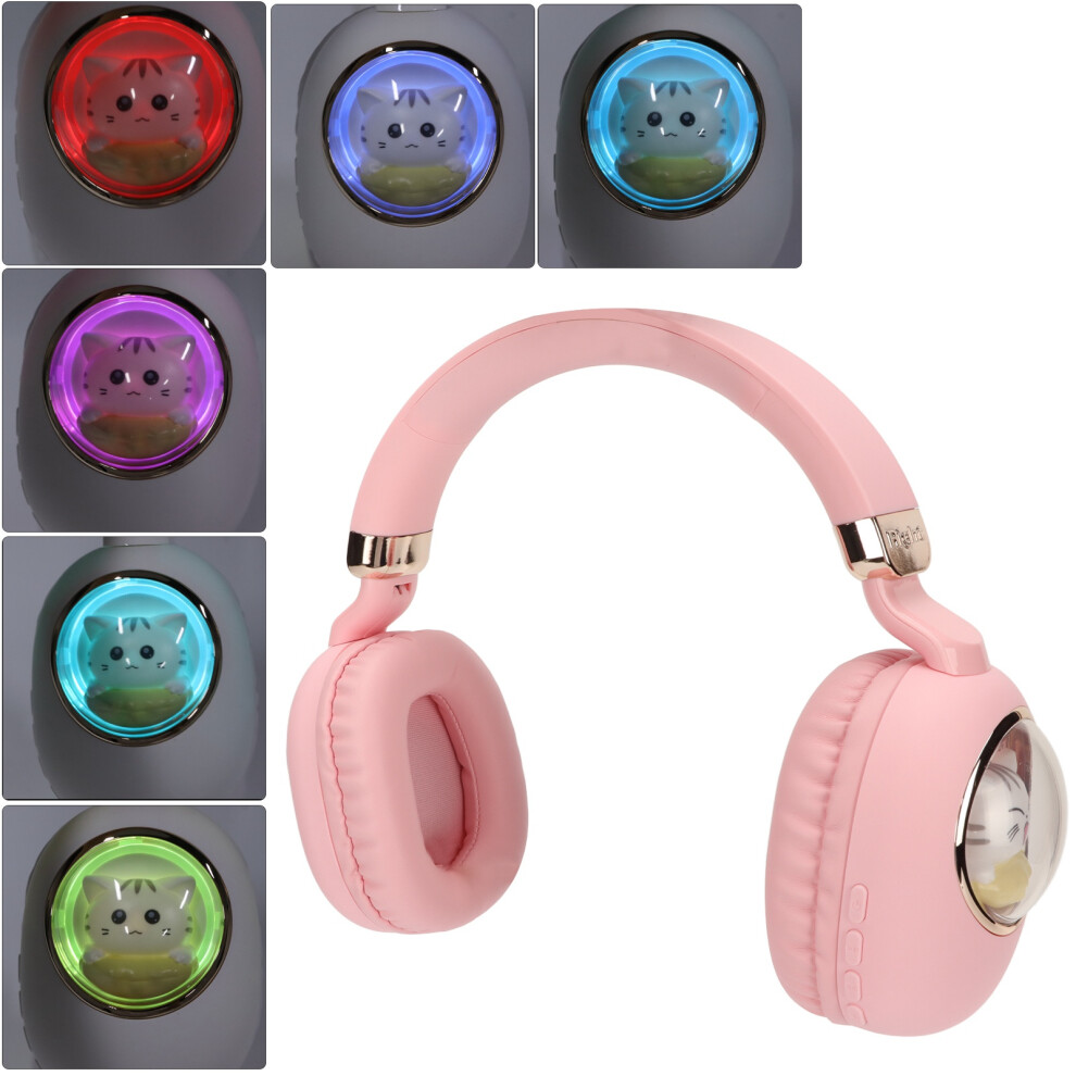 Cute Bluetooth Gaming Headset Stereo Led 400Mah, 15M Pink/Light 4901372988261