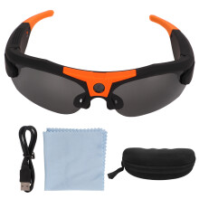 Kamerasolbriller med HD-kamera, UV-beskyttelse, polariserte linser, Bluetooth-briller for sport, action og utendørs bruk