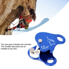 Movable Rope Grab Aluminum Alloy 8-13mm Blue 7.5x6.5cm Fall Protection