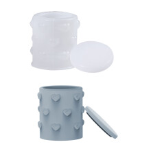 Ensemble de supports en forme de cœur en relief, moules de