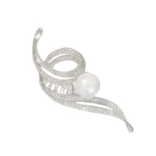 Broche élégante en forme de Note de musique pour femmes,-Argent