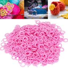 Lightweight Pink 500Pcs Split Rings for Crochet & Knitting Beginners