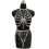 Collier chaîne de corps en perles élégantes, accessoire-Ensemble 1