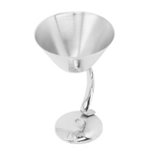 Premium Barware, Stainless Steel Material Martini Glass 150ml Copper Plated Cocktail Glass, Smooth Surface Fine Welding Construction for Home