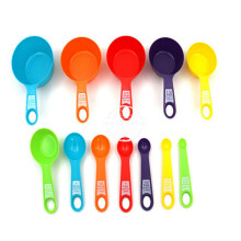 High-Quality Food-Grade Plastic Measuring Cups And Spoons Set, Color-Coded Durable Nesting Cups For Easy Storage In Your Kitchen