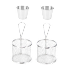 Condiment Sauce Dressing Cups, Stainless Steel Set For Portion Control And Elegant Dining, 4 Pieces