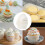 Ραβδωτά ποτήρια ψησίματος για cupcakes, Ασφαλείς για φούρνο μικροκυμάτων, Λευκά 5