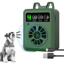 Dispositivo antiladridos eficaz para perros, dispositivo ultrasónico de control de ladridos con 4 niveles de sensibilidad, batería recargable,