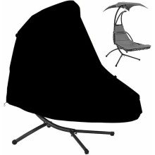 Outdoor Swing Chair Cover with Zipper, Adjustable Design Patio Furniture Protector, Premium Polyester Egg Swing Chair Cover with Drawstring and