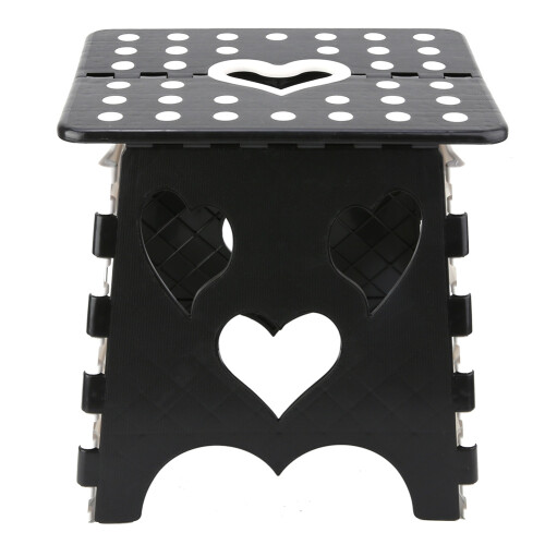 Folding Step Stool For Kids And Adults, Non-Slip Foldable Design With Ergonomic Handle Lightweight Portable Sturdy Step Tool Space Saving Compact