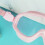 Leakproof Large Frame Swimming Goggles, Pink Transparent, Antifog 3