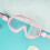 Leakproof Large Frame Swimming Goggles, Pink Transparent, Antifog 2