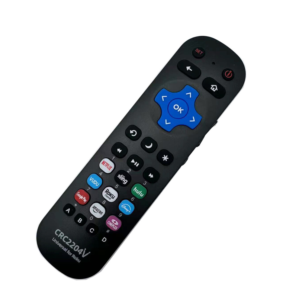 Universal Ir Remote Control For Roku Series Tv Tcl / Hisense / Philips / Sharp/Onn With 9 Popular Channel Shortcut Keys 6935161497229