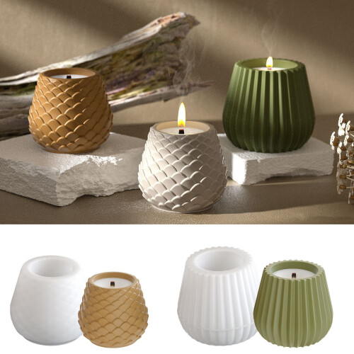 Candle Accessories Mold Candle Holder Mold Unique Shape-Style 2 1