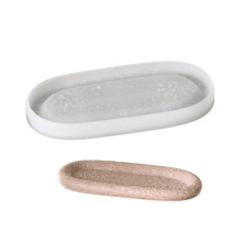 Silicone Tray Mold Epoxy Oval Shaped Plate/Candle-Long style