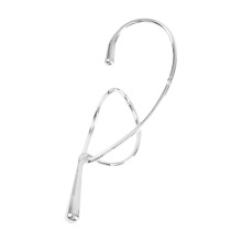 1Pc Contemporary Geometric Ear Cuff for Trendy-Right ear Silver